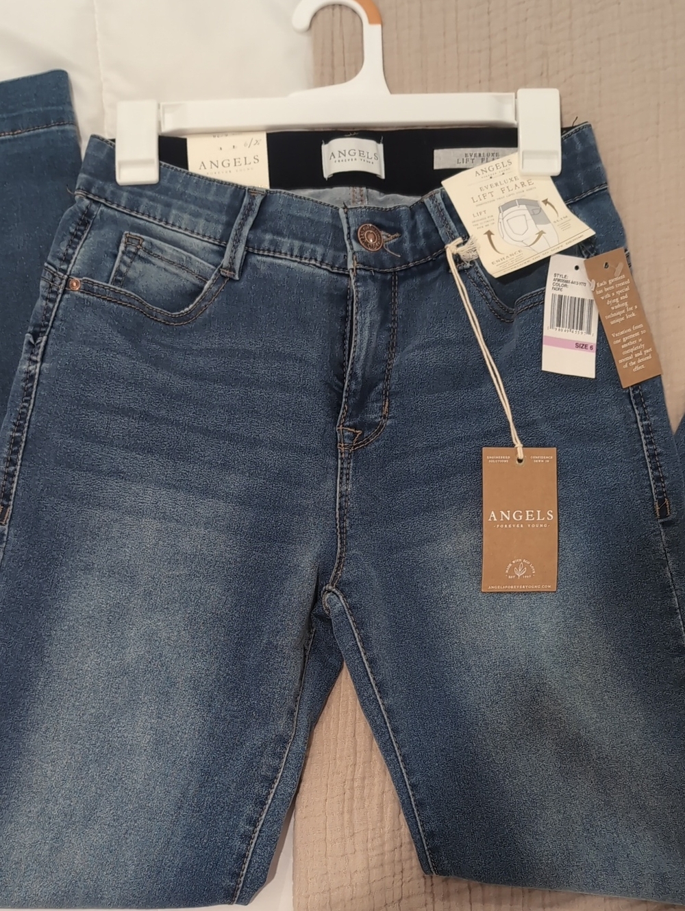 *New* Angels Women's Skinny Jeans in Dark Blue Wash